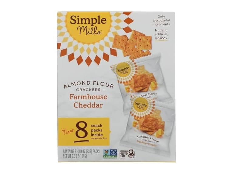 Simple Mills Farmhouse Cheddar Crackers - Image 1