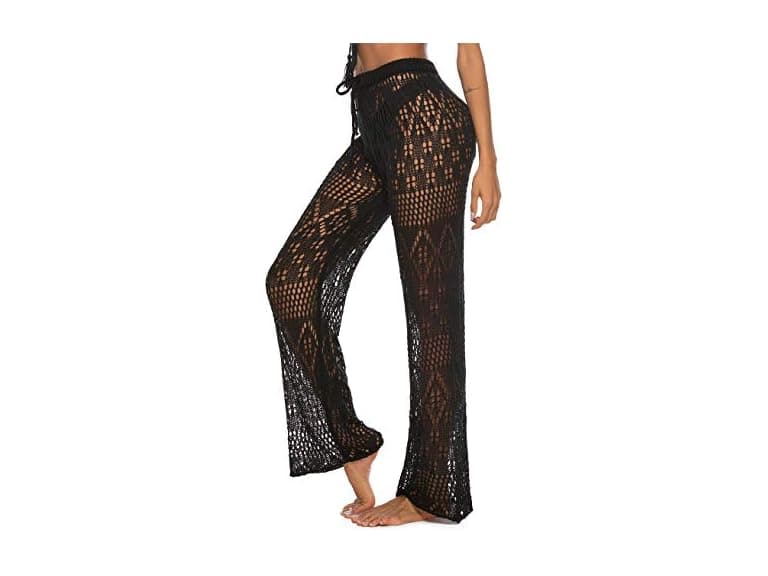 Kistore Women (XL) Crochet Coverup Pants Up Pants - Image 1