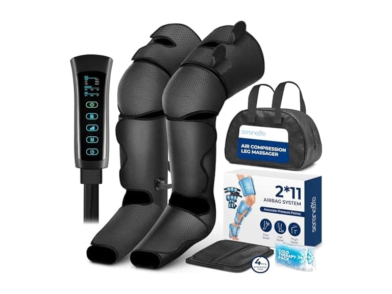 SereneLife Air Compression Leg Massager (Open Box) - Image 1