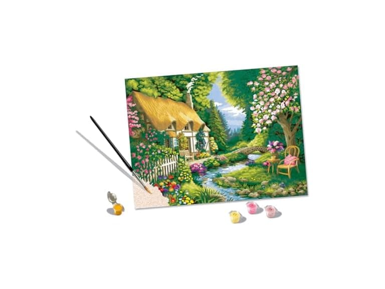 Ravensburger CreArt River Cottage Paint by Numbers - Image 1