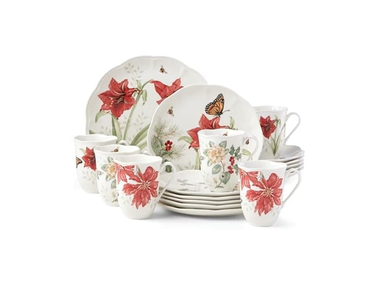 Lenox Dinnerware Set, Butterfly Meadow Holiday 18-Piece Set - Image 1