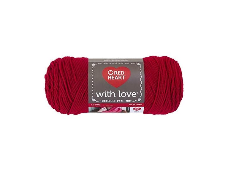 Red Heart 10016773 With Love Yarn, Holly Berry - Image 1