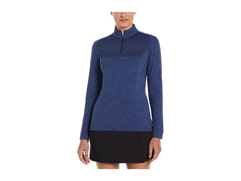 Perry Ellis Women (M) Zip Long Sleeve Pullover - Image 1