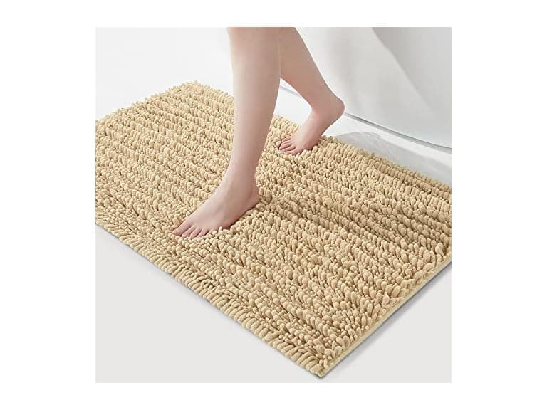 FLOLEOPA Soft Plush Microfiber Bath Rugs - Image 1