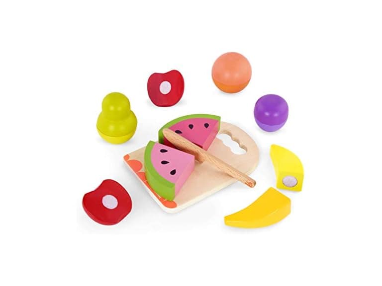 B. toys Chop n' Play Fruits Wooden Play Food Set - Image 1