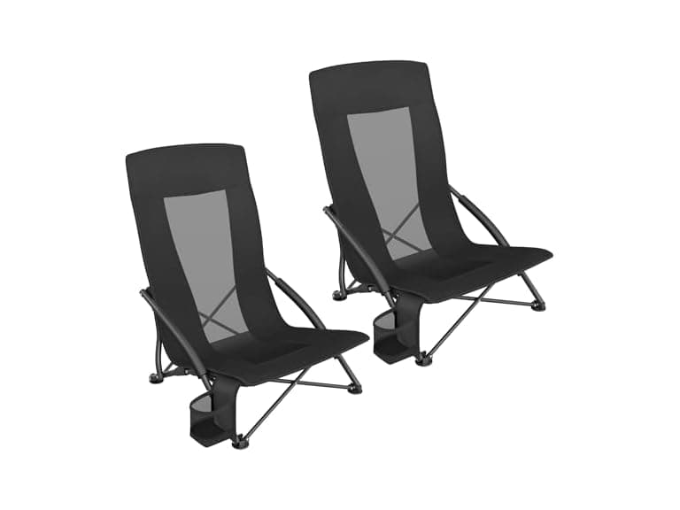 SONGMICS Set of 2 Portable Beach Chairs - Image 1
