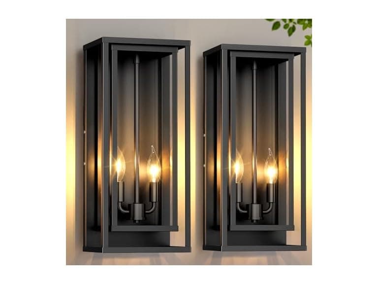 VerRon 2-Pack Large Outdoor Wall Lanterns - Image 1