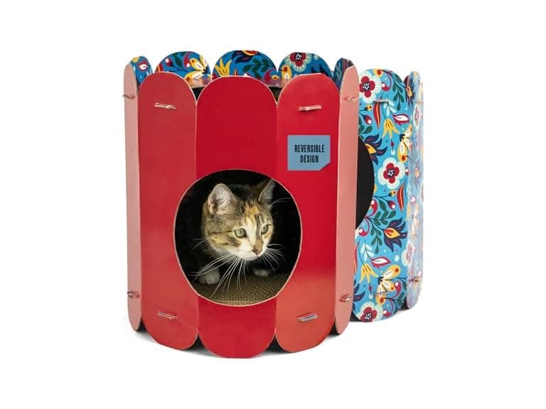 HappyCat Modern Reversible Cat Scratcher House - Image 1