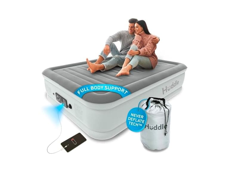 Huddle Luxury Full Air Bed with Patented Dual Pump - Image 1