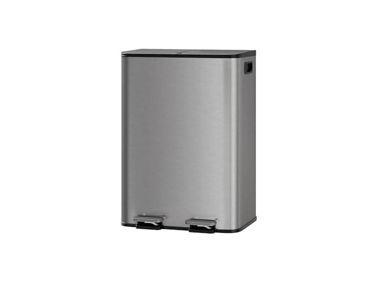 Dual Kitchen Trash Can, 2 x 8 Gal - Image 1