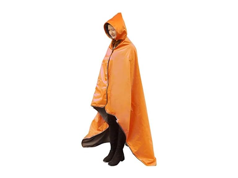 DUKUSEEK Waterproof Stadium Blanket Orange - Image 1