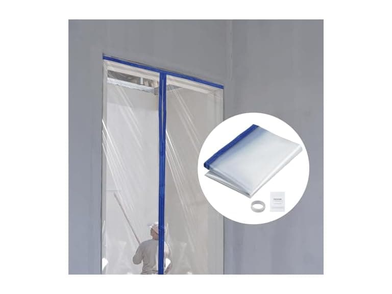 Dust Barrier, 7.5 x 4 ft Dust Barrier Door Kit - Image 1