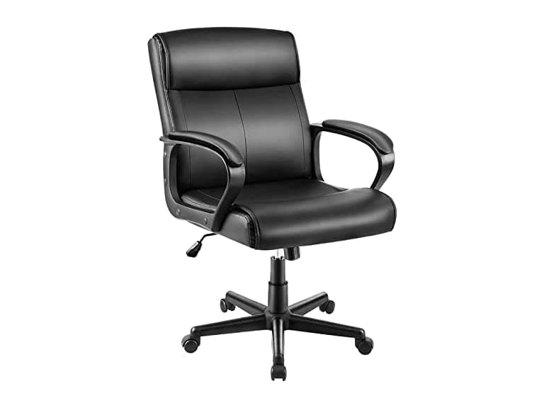 Office Chair Mid Back Desk Chair Adjustable - Image 1