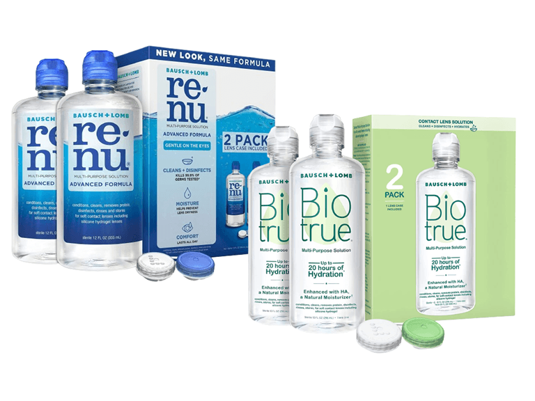 DNRL Biotrue or Renu Contact Lens Solution, 2 Pack - Image 1