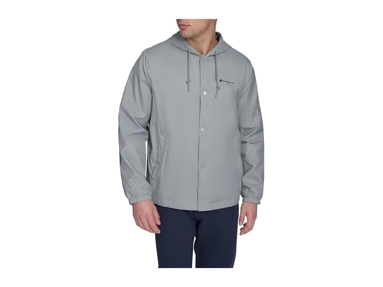 Champion Men Hooded Coaches Rain Jacket - Image 1