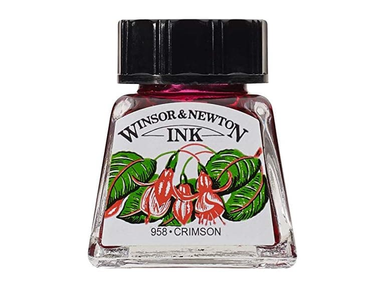 Winsor & Newton Drawing Ink 14ml Crimson - Image 1