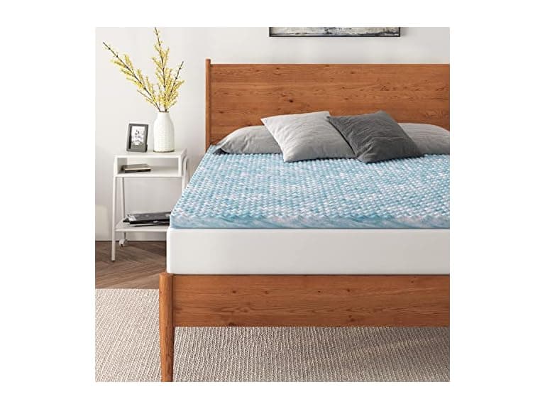 NapQueen 1.5in Swirl Gel Topper Twin - Image 1