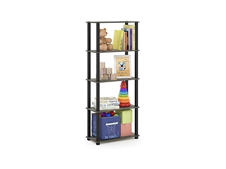 Furinno Turn-S-Tube 5-Tier Shelf Oak - Image 1