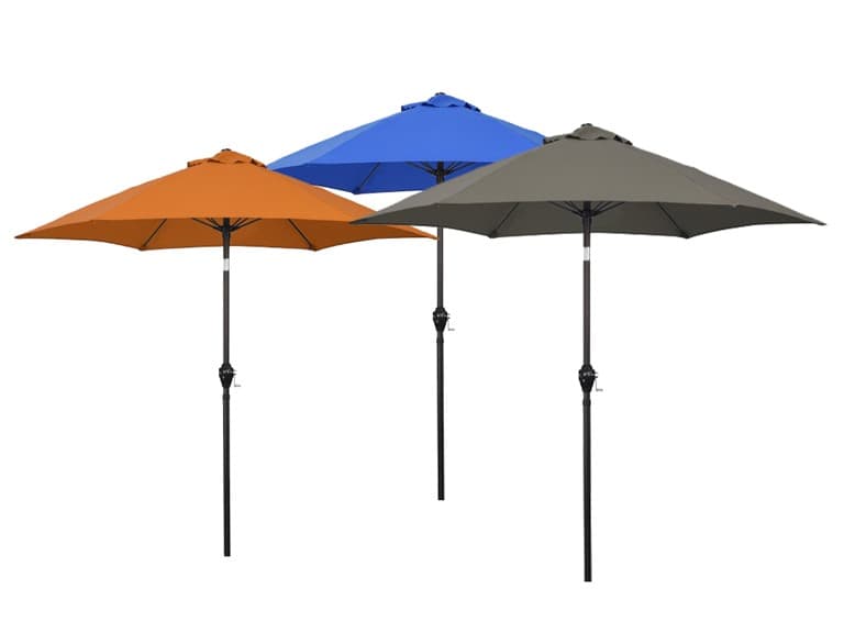 Astella 7.5'Rd Tiliting Aluminum Patio Umbrella, Crank Open - Image 1