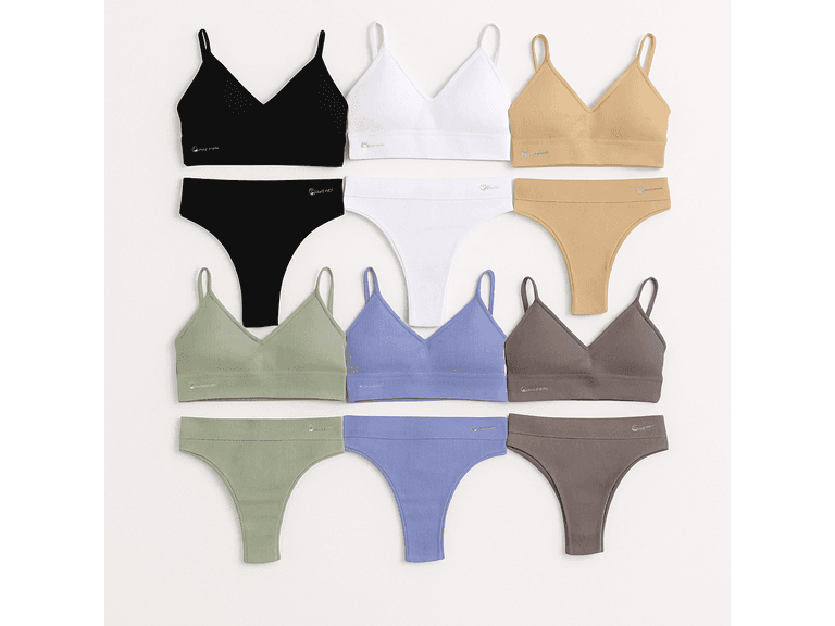 6-Pk Talmont Seamless Bra & Panty - Image 1