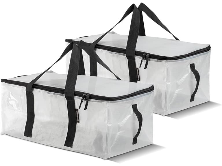 CleverMade Storage Duffel Bag 41L 2 Pack- Transparent - Image 1