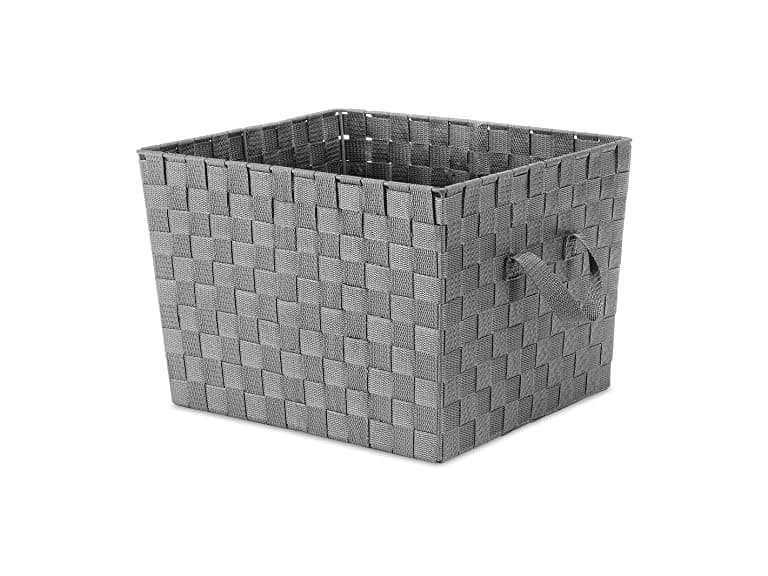 Whitmor GREY Woven Tote, 13 by 15 by 10" - Image 1