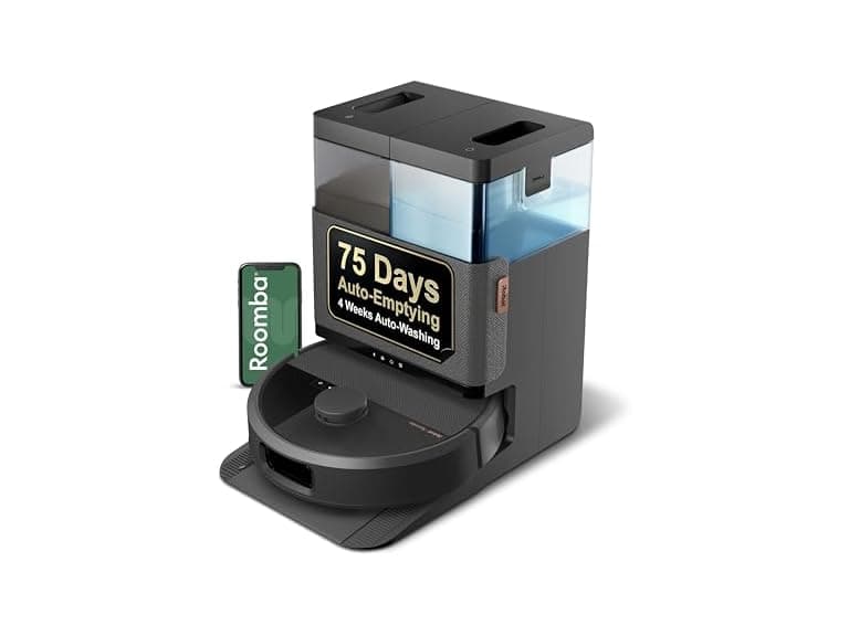 iRobot Roomba Plus 505 Combo Robot Vacuum & Mop with AutoWash Dock - Extending Spinning Mop Pads, Self-Empties, Pad Wash & Heated Drying, Self-cleaning, Recognizes & Avoids Obstacles, LiDAR Navigation (Open Box) - Image 1