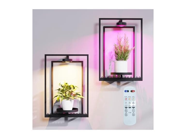 Shineled Wall Plant Holder W/ Grow lights - Image 1