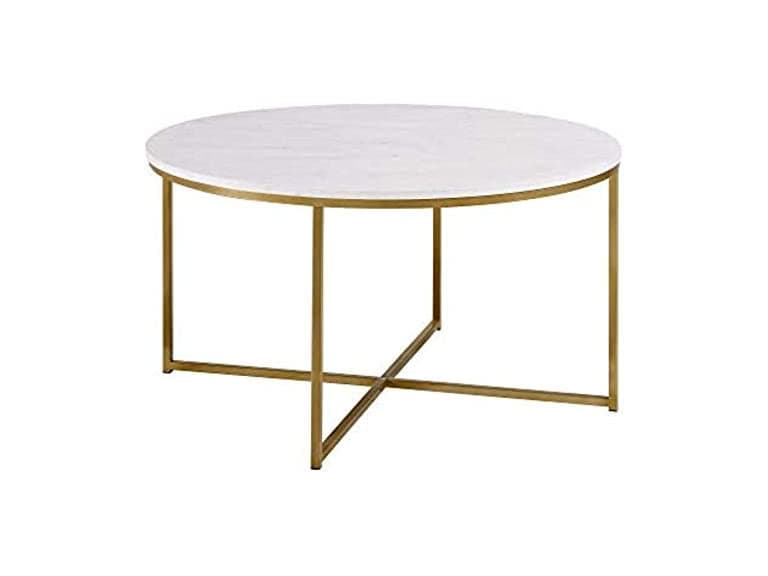 Walker Edison Round Faux Marble Table - Image 1
