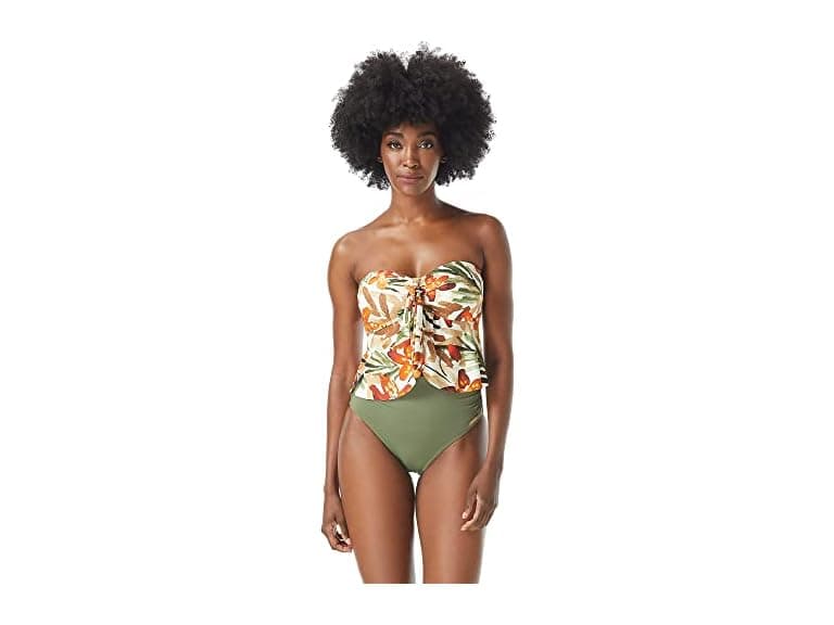 Vince Camuto Women Seychelles Tie Front Swim Top - Image 1