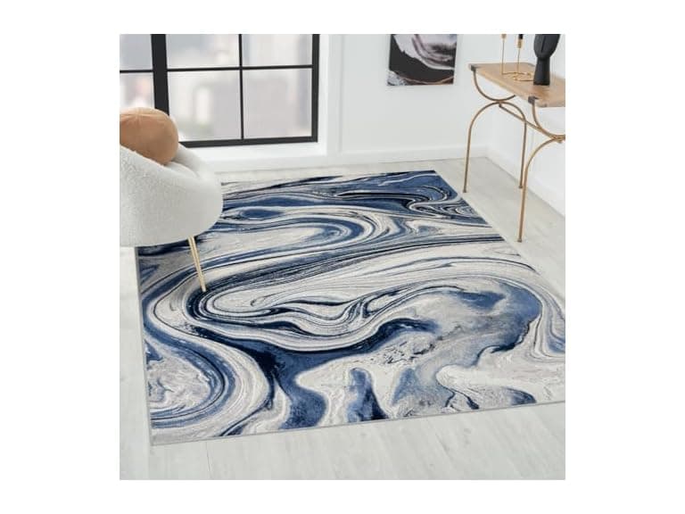 Marble Swirl Area Rug - Image 1