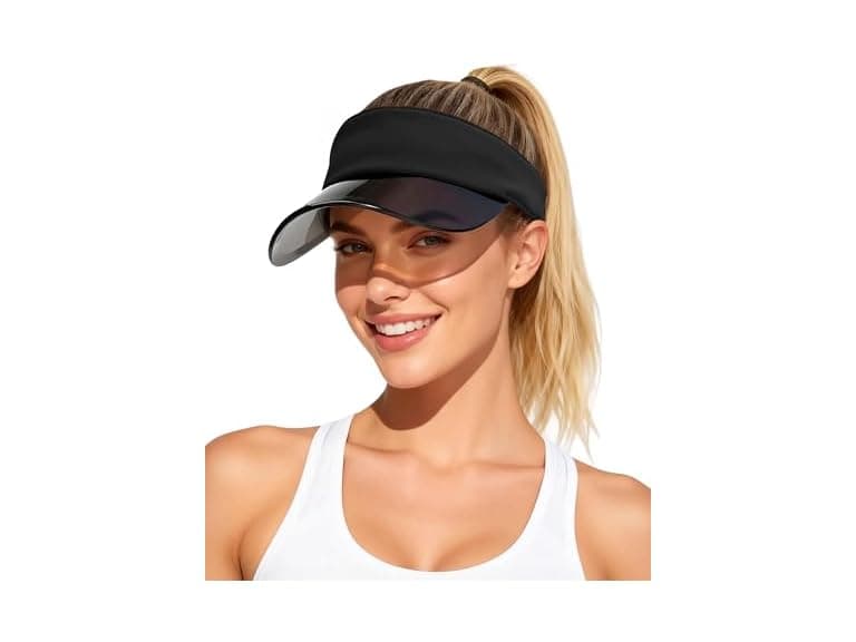 JANETSHATS UPF50+ Transparent Sun Visor - Image 1