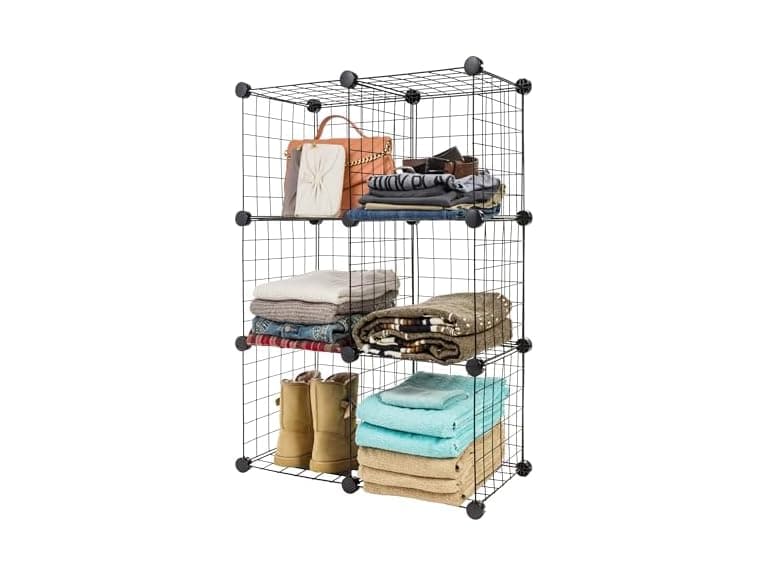 IRIS USA 6-Cube Modular Wire Cube Storage - Image 1