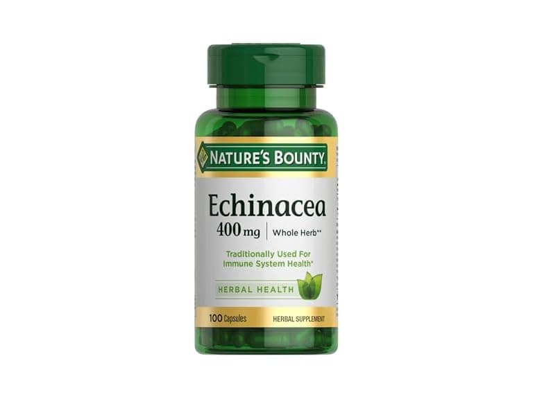 Natures Bounty Echinacea 400mg 100 Capsules - Image 1