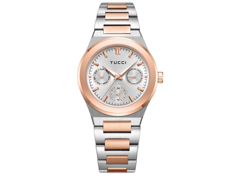 BIONDO/ WATCH /ROSE + SILVER STAINLESS STEEL - Image 1