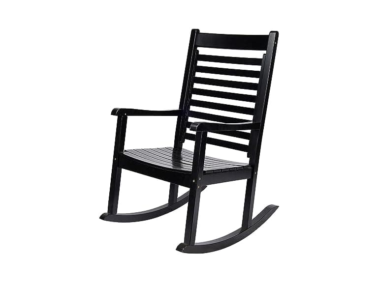 Shine Company Modern Wooden Rocking Chair - Image 1