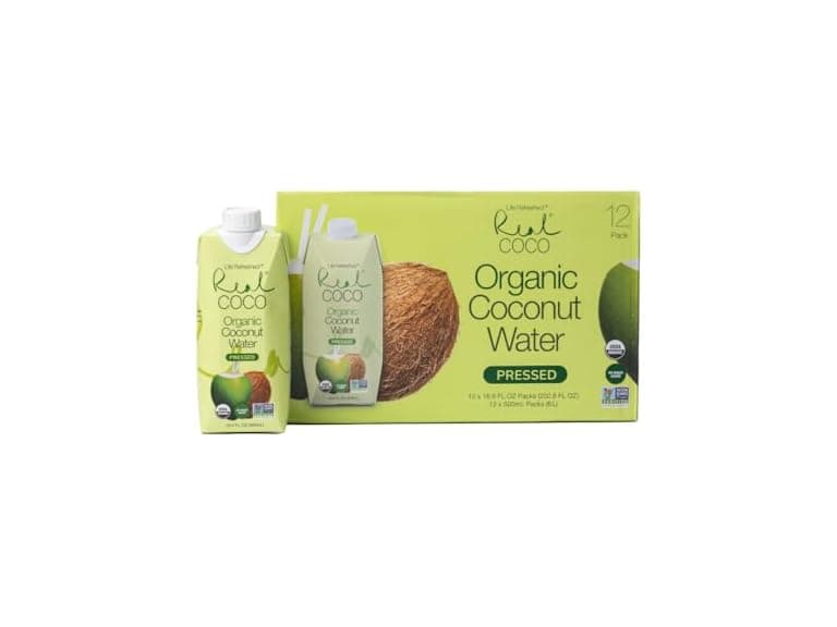 12PK Real Coco Organic Pressed Coconut Water - Image 1