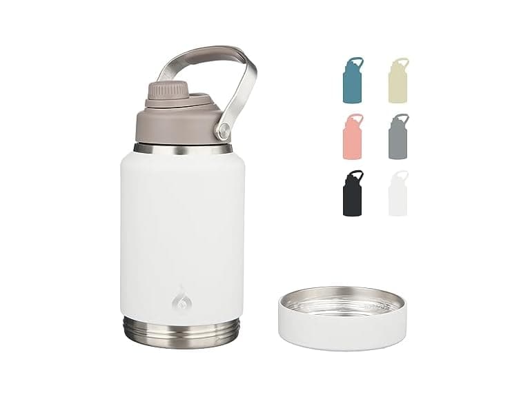 BJPKPK 64oz Insulated Water Bottles Milky White - Image 1