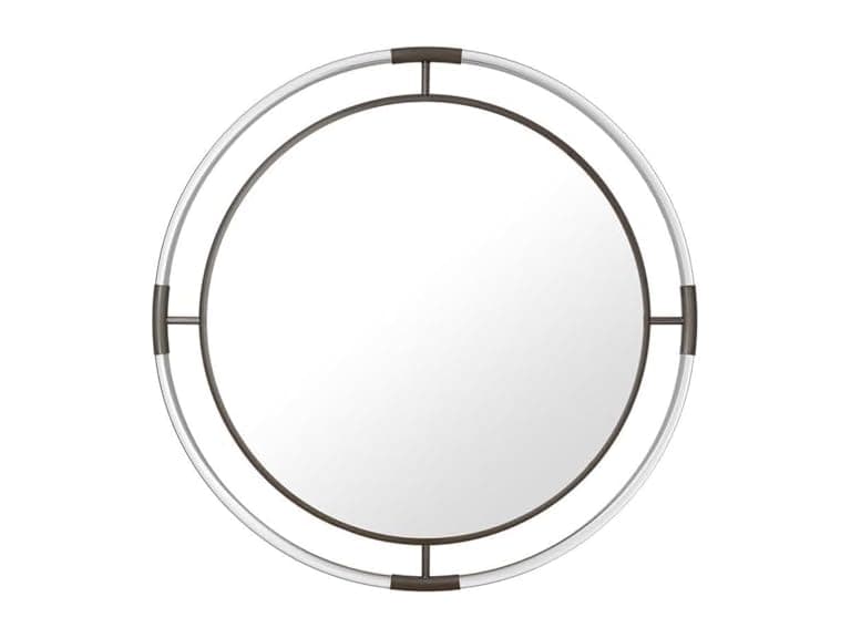 Chrome Acrylic & Metal Frame Mirror - Image 1