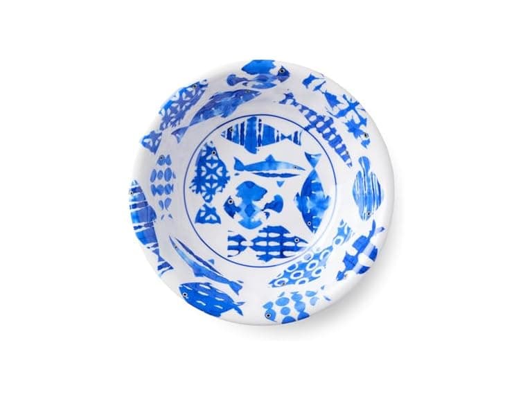 Fish Tale 7.5 Inch MELAMINE ALL PURPOSE BOWLS, SETof 6 - Image 1