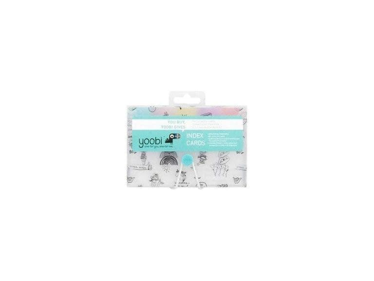 Yoobi Clear Doodled Index Card Case - Image 1