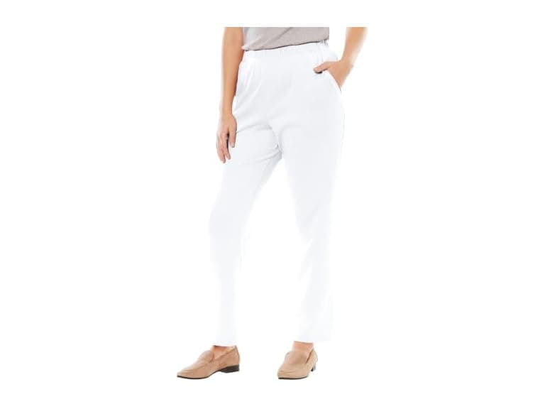Woman Within Women (1X) 7-day Knit Pull-on Pants - Image 1