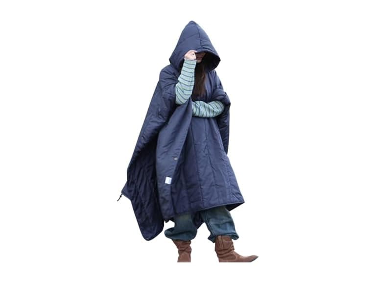 DUKUSEEK Waterproof Stadium Blanket Blue - Image 1