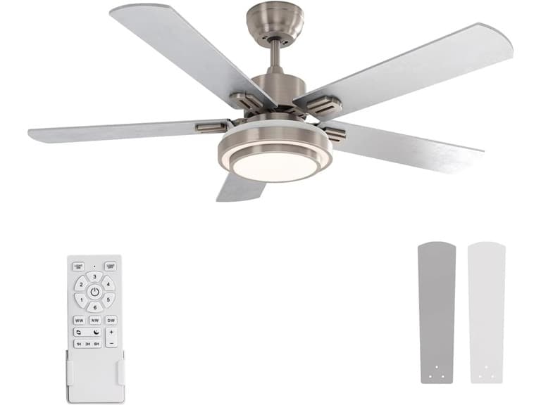 52 LED Ceiling Fan w/ Remote & Light- Choose Color - Image 1