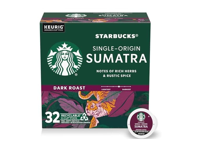 Starbucks Sumatra K-Cups, 32ct - Image 1