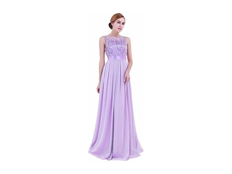 IEFiEL Women (4) Summer Wedding Dress Lavender - Image 1