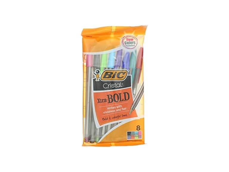 BIC Ballpoint Pen, 8 (7129), Assorted - Image 1