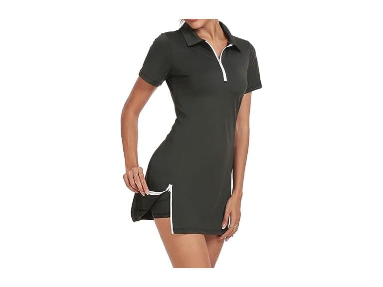 Ggov Women Two Piece Tennis Golf Shorts Black Grey - Image 1