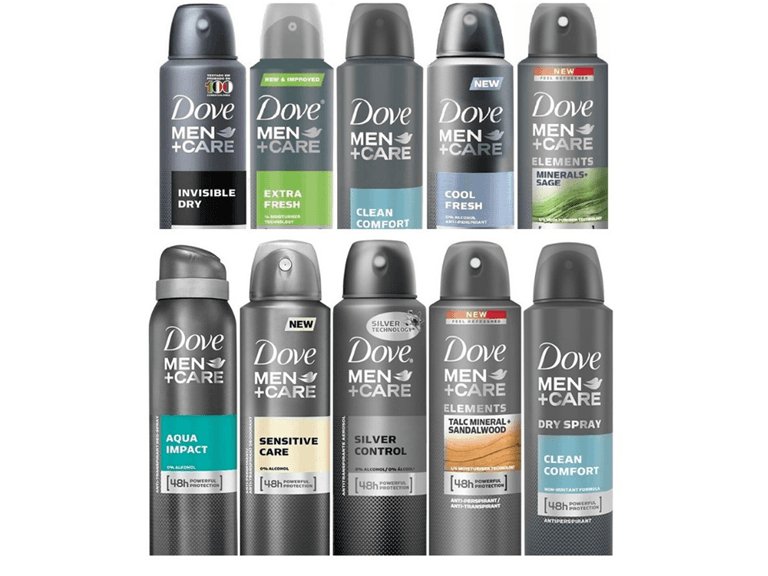 10 Pack Dove Anti Perspirant Spray, - Image 1