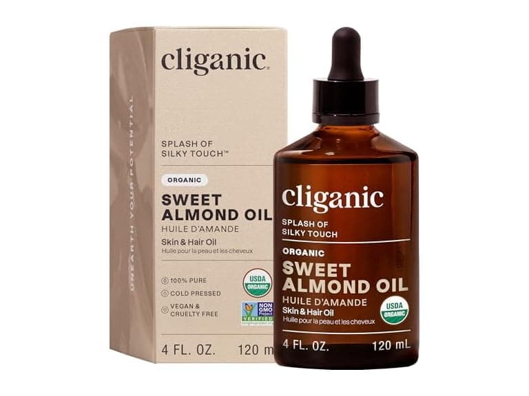 Cliganic Organic Sweet Almond Oil Pure - Image 1